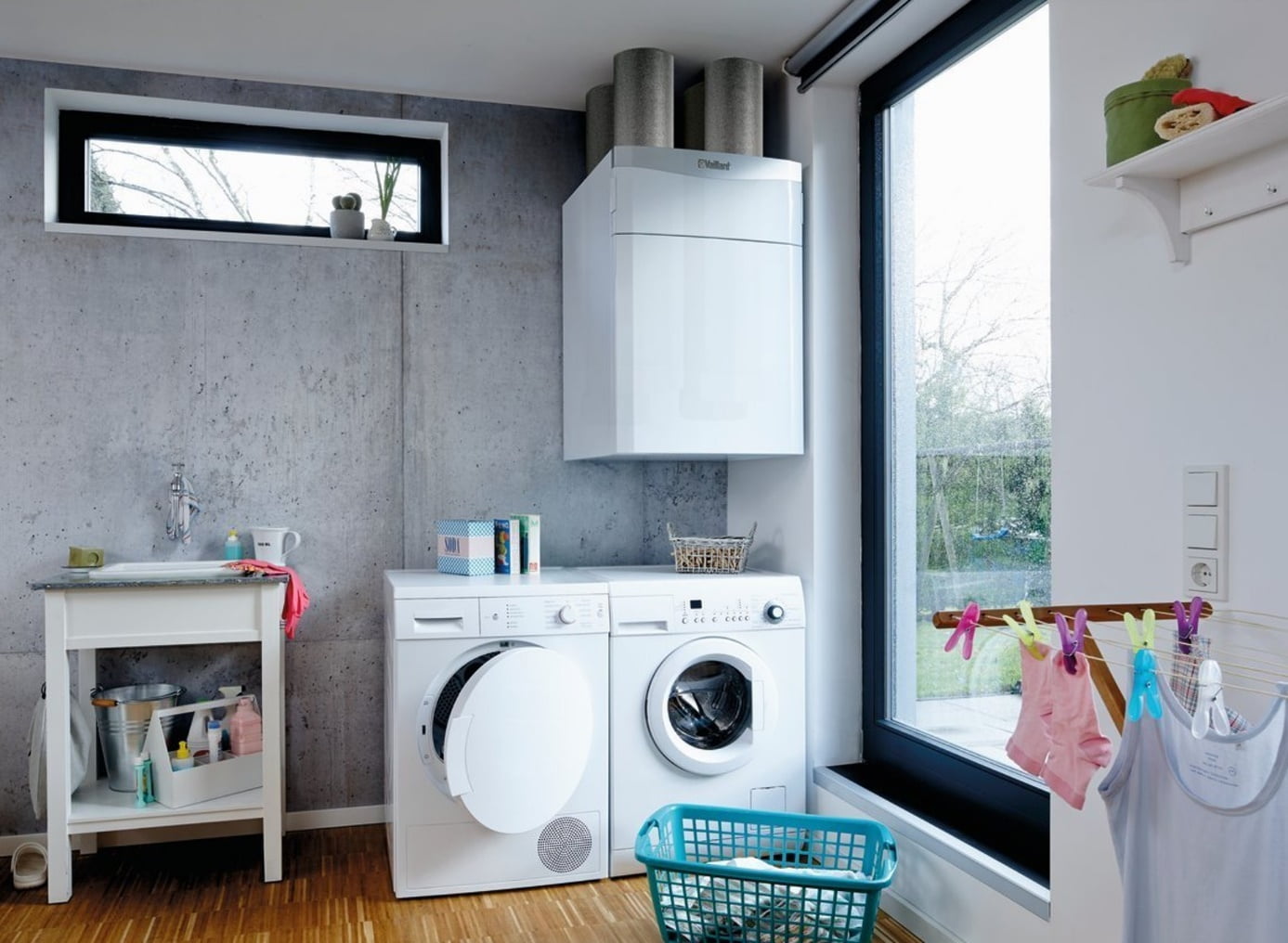 vzduchotechnika v suteréne rodinného domu